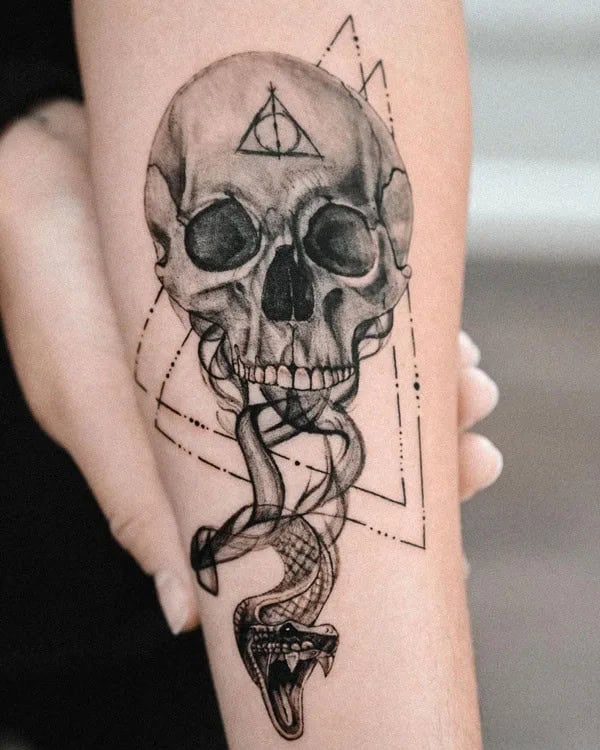 Death Eater Geometric Tattoo