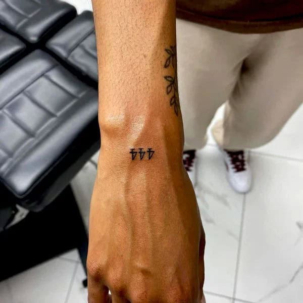 444 Wrist Tattoo