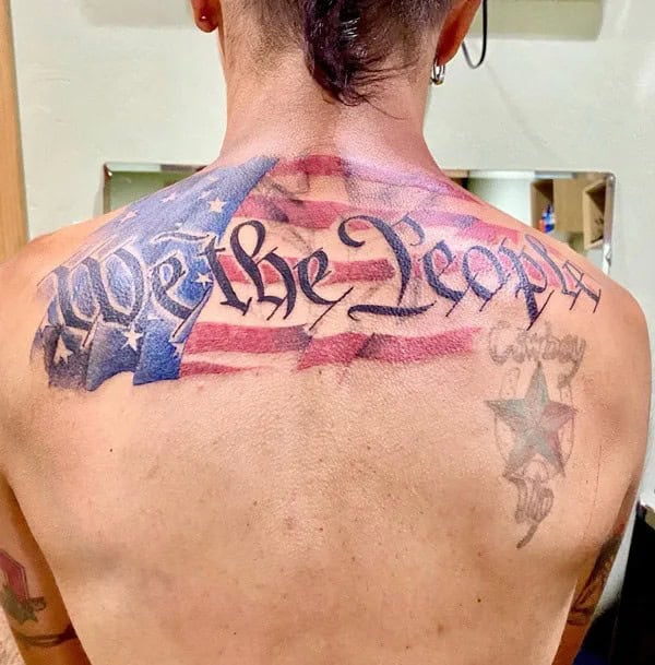 We The People Back Tattoo