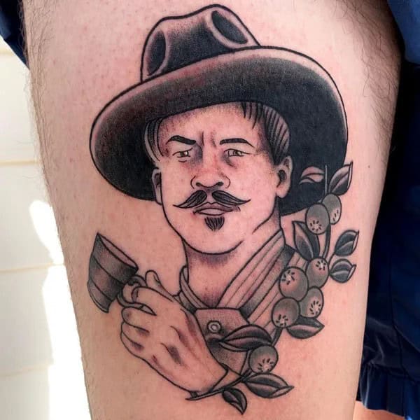 Doc Holliday Chest Tattoo