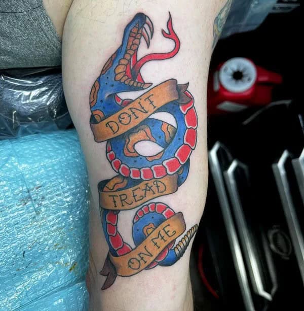 “Don’t Tread On Me” Traditional Tattoo