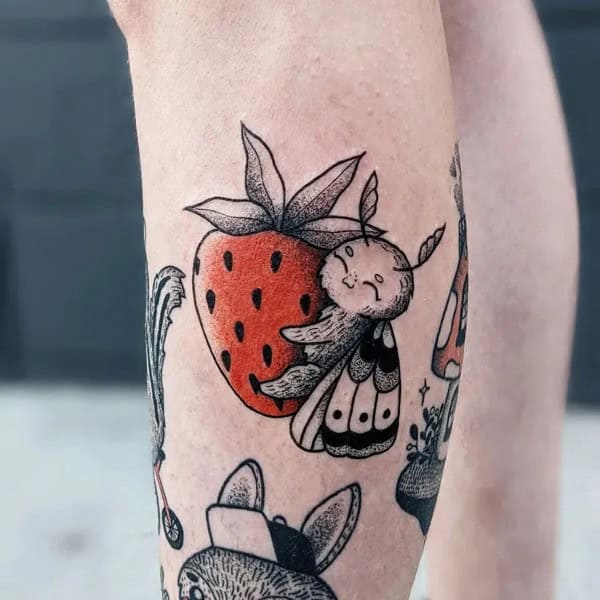 More Designs of Strawberry Tattoos To Check Out This Instant