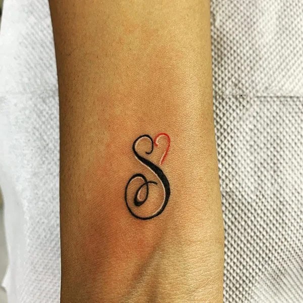 Initial S Tattoo