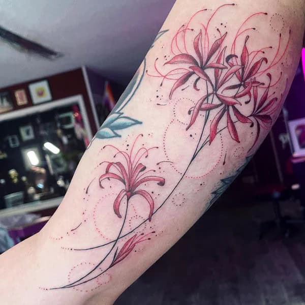 Demon Slayer Spider Lily Tattoo