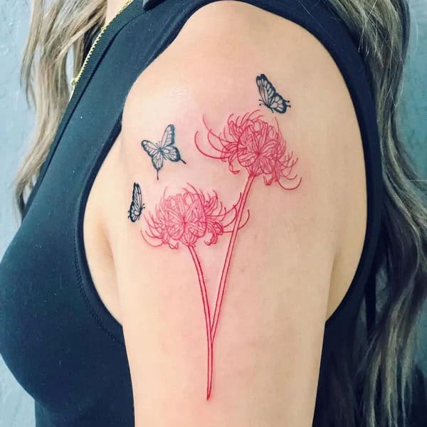 Demon Slayer Spider Lily Tattoo