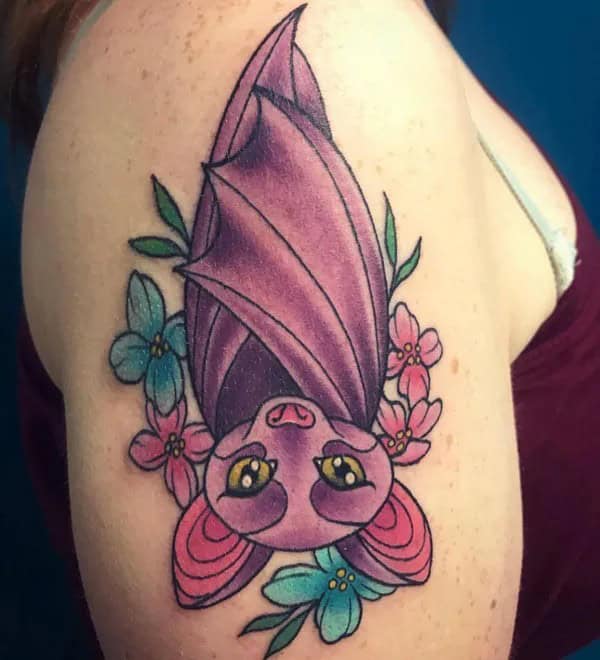 Bat Tattoo On Hand