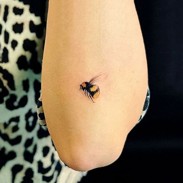 Simple Bee Tattoo