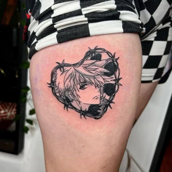 Anime Foot Tattoo