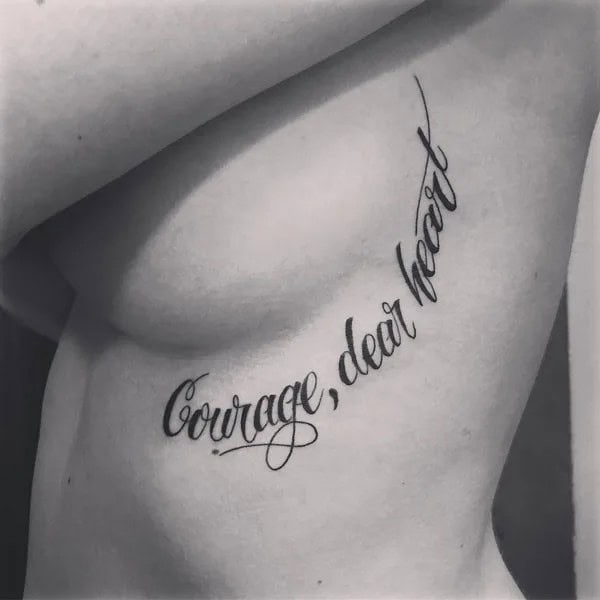 Under Breast Tattoo Quotes