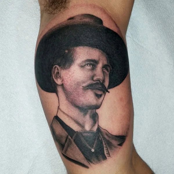 Doc Holliday Chest Tattoo