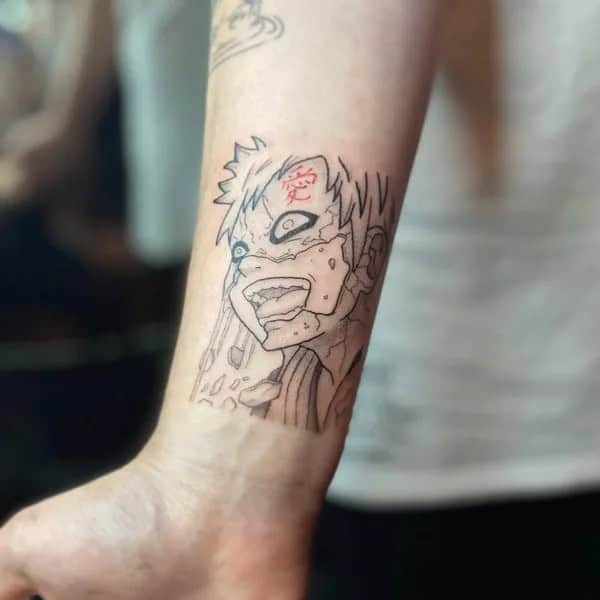 More Gaara Tattoos To Check Out For Gaining Inspiration