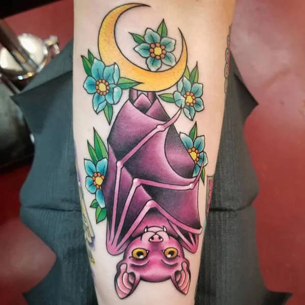 Bat Tattoo On Hand