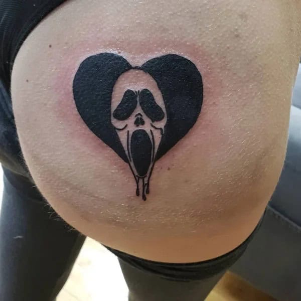 Bite Me Butt Tattoo