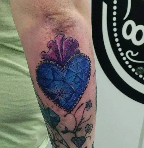 Diamond Heart Tattoo