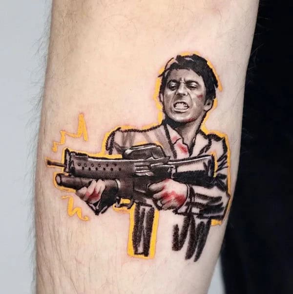 Al Pacino Scarface Tattoo