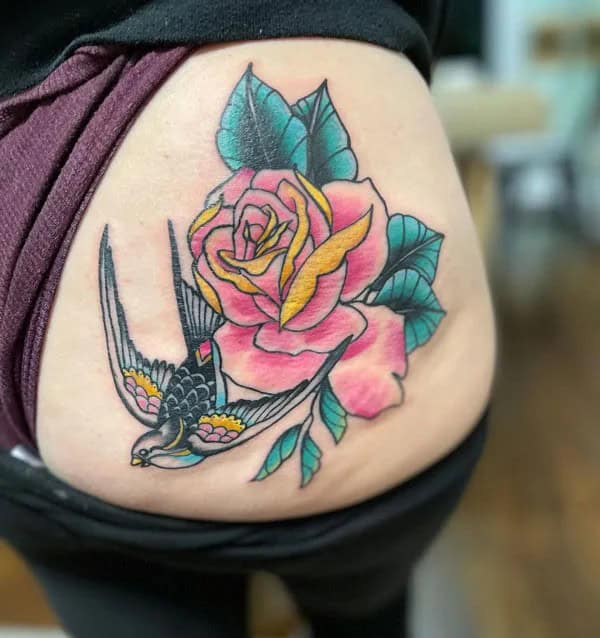 Bite Me Butt Tattoo