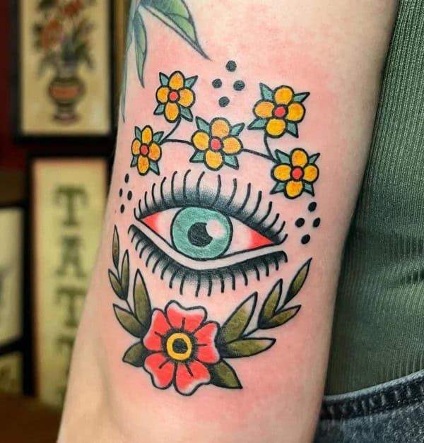 Traditional Evil Eye Tattoo