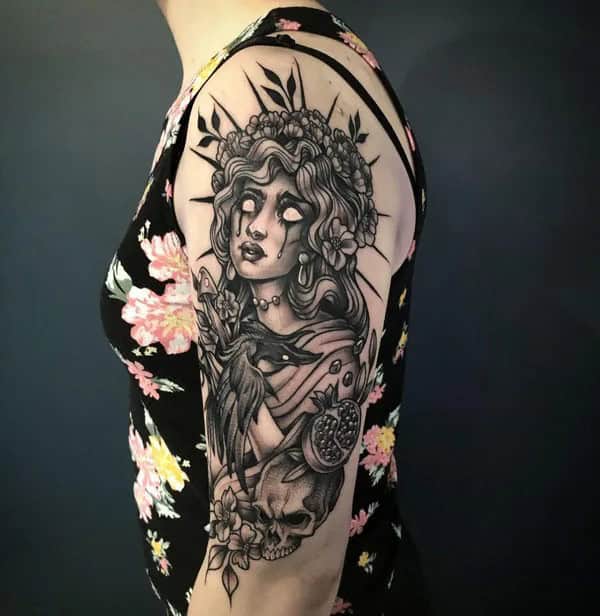 Persephone Tattoo On Arm