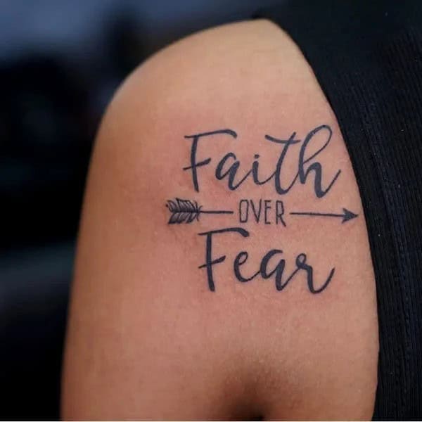 “Faith Over Fear” Cancer Tattoo