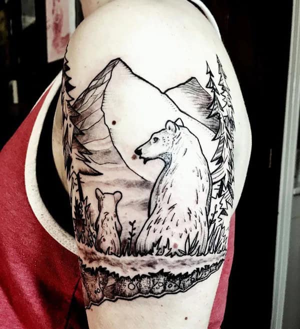 Abstract Nature Tattoo