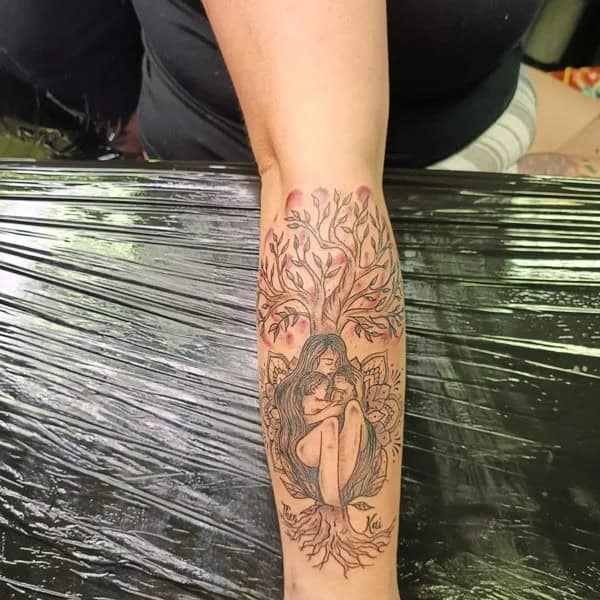 Motherhood Tree Of Life Tattoo