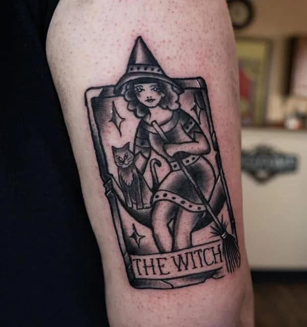 The Witch Tarot Card Tattoo