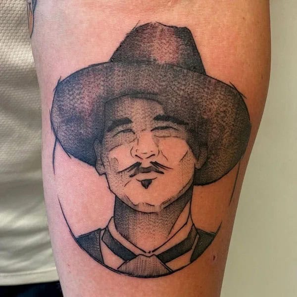 Doc Holliday Chest Tattoo