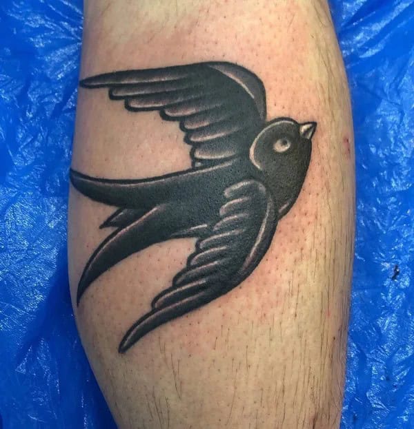 Black Sparrow Tattoo