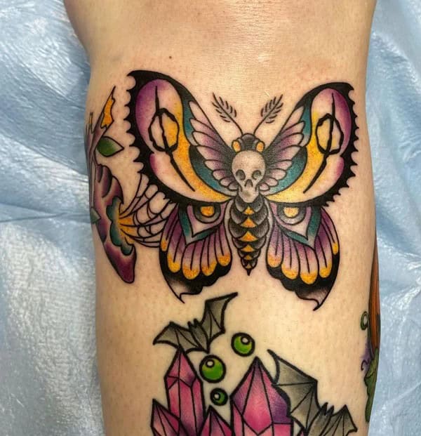 More Death Moth Tattoos That Can’t Be Ignored!