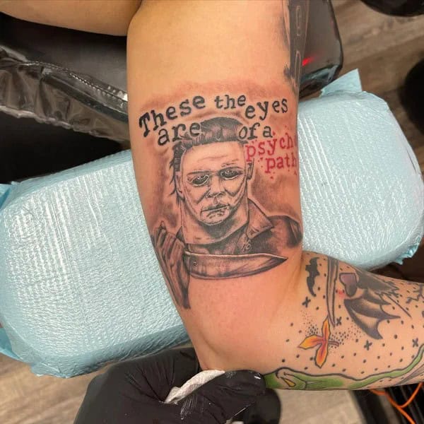 Michael Myers House Tattoo