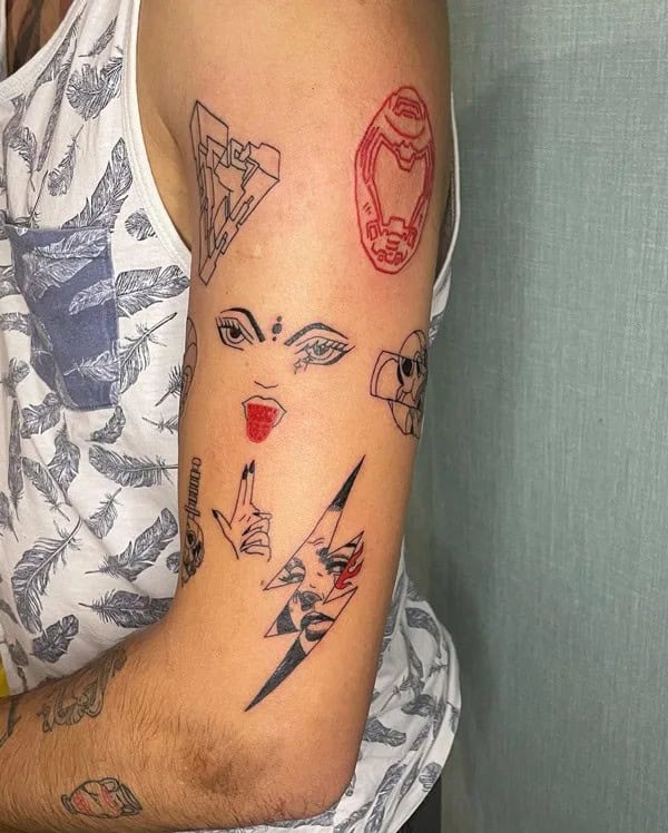 Sticker Sleeve Tattoo