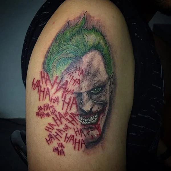 Joker Face Tattoo