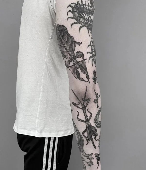 Patchwork Sleeve Tattoo