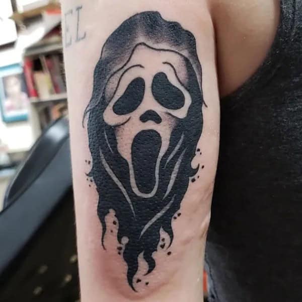 Ghostface Tattoo On Arm