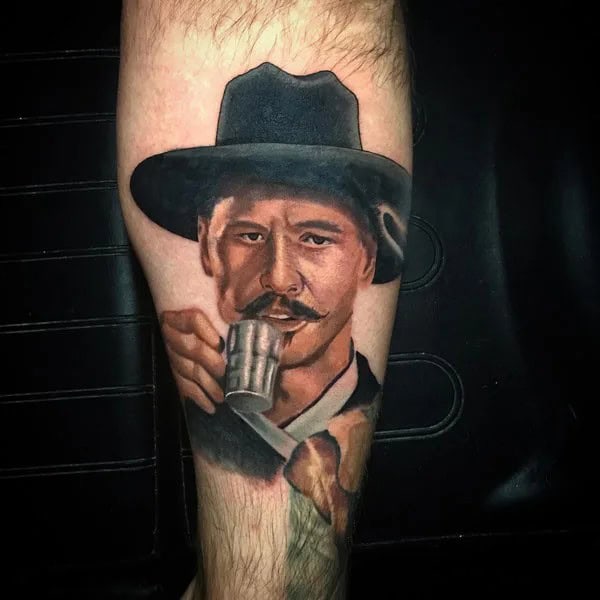 Doc Holliday Chest Tattoo