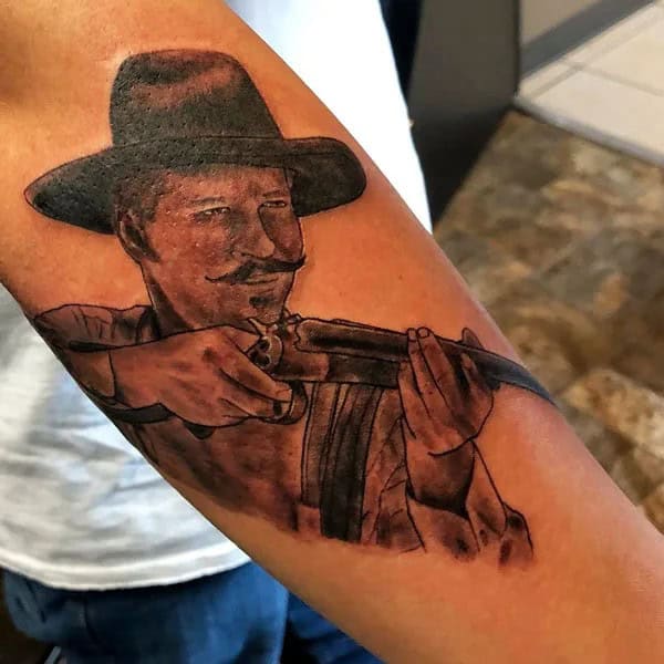 Doc Holliday Chest Tattoo