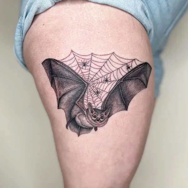 Spider Web Prison Tattoo