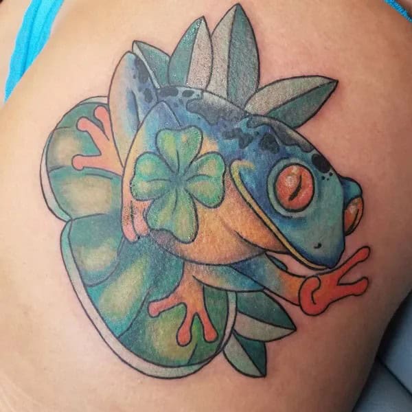 Peace Frog Tattoo