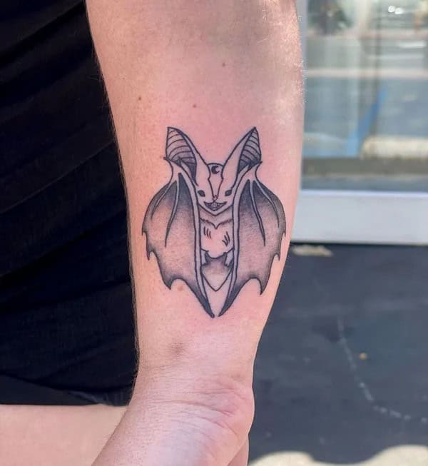 Bat Tattoo On Hand