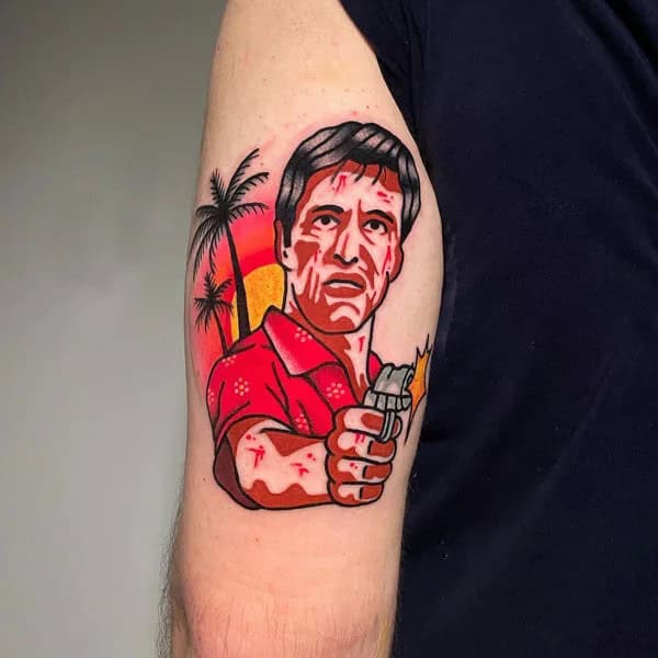 Al Pacino Scarface Tattoo