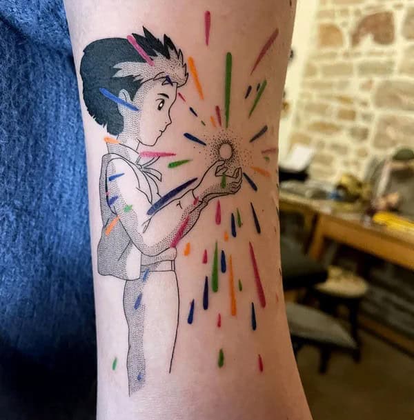 Sleeve Howl’s Moving Castle Tattoo