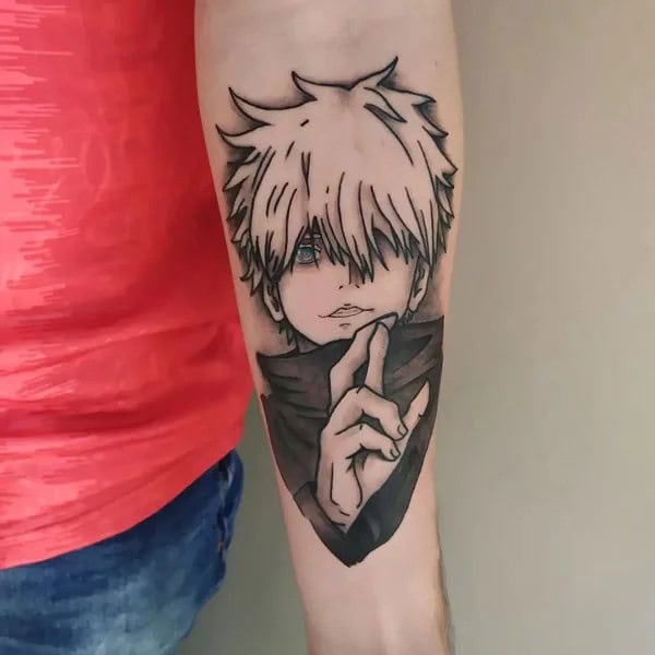 “Jujutsu Kaisen” Neck Tattoo