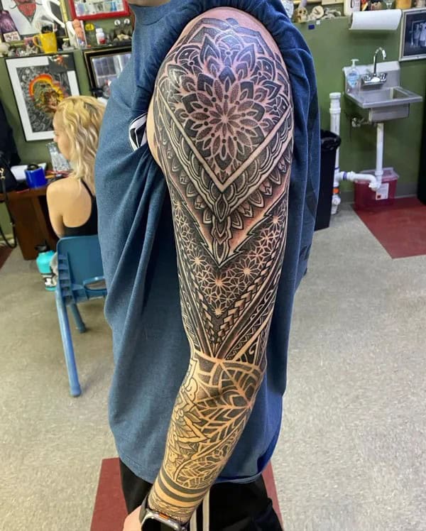 Mandala Sleeve Tattoo