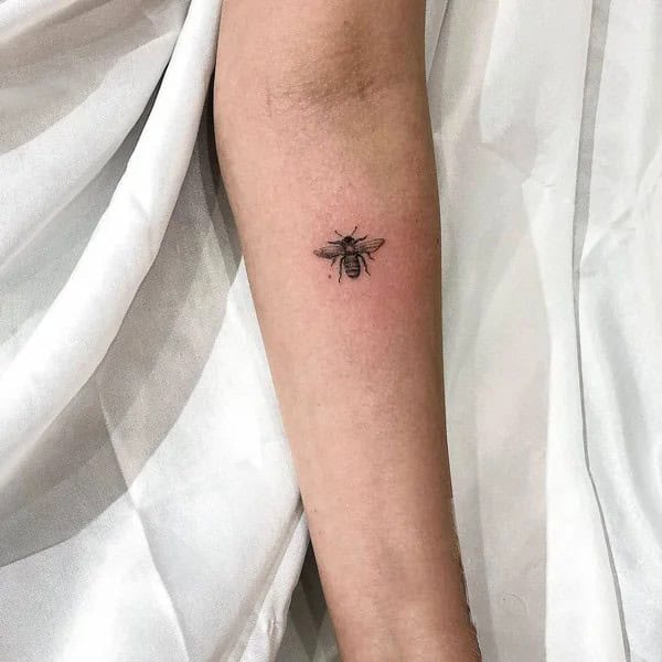 Small Bee Tattoo