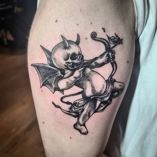 Devil Cupid Tattoo