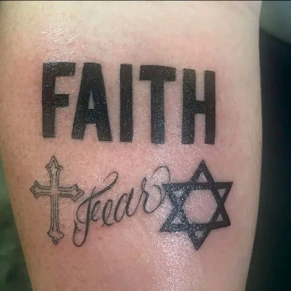 “Faith Over Fear” Star Tattoo