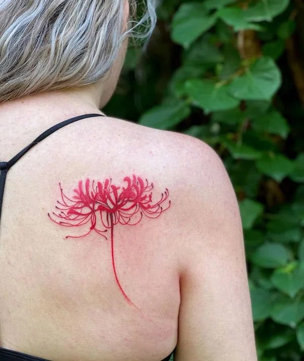 Demon Slayer Spider Lily Tattoo