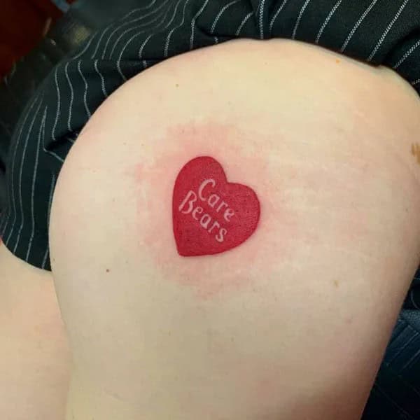 Bite Me Butt Tattoo