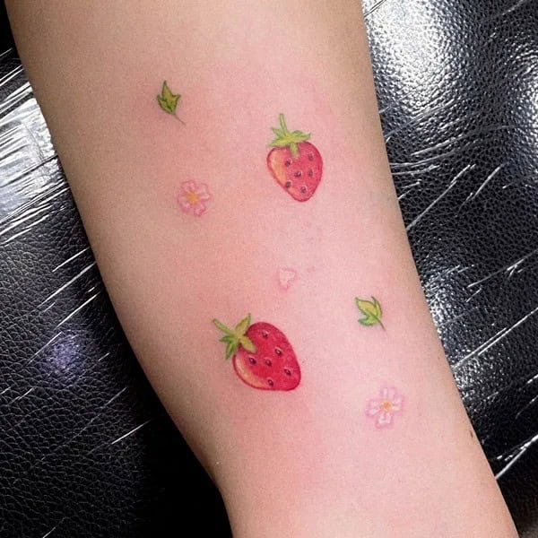 More Designs of Strawberry Tattoos To Check Out This Instant