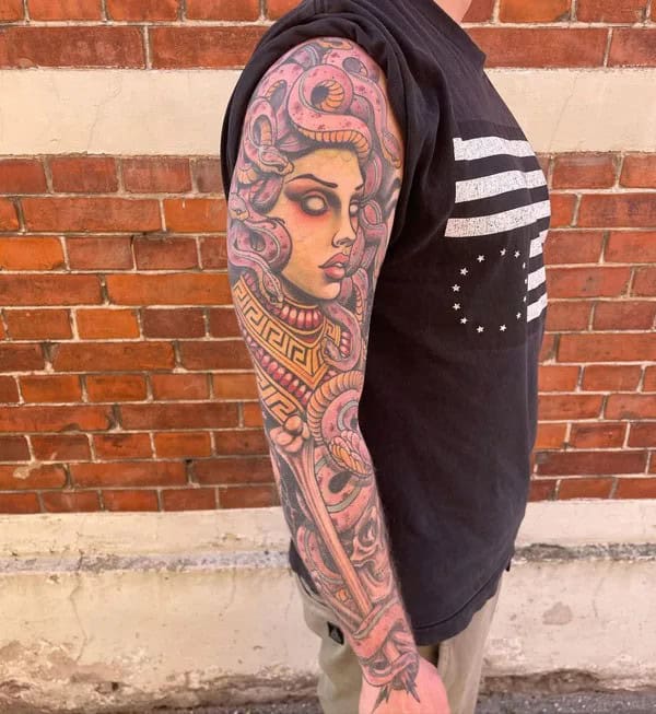 Medusa Sleeve Tattoo